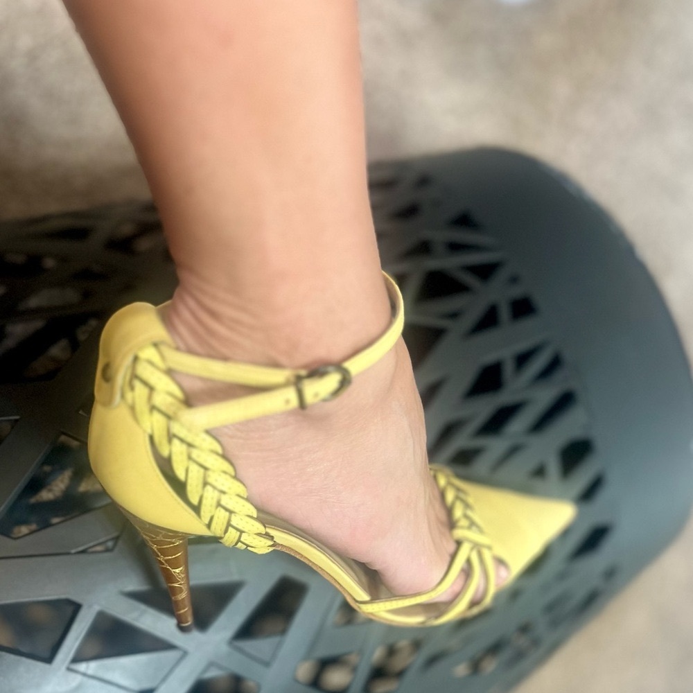 💛Vero Cuoio 💛Braided Italian Women's Heells